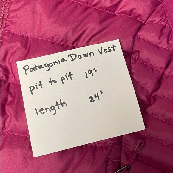 Patagonia Magenta Quilted Down Vest - Picture 9 of 9